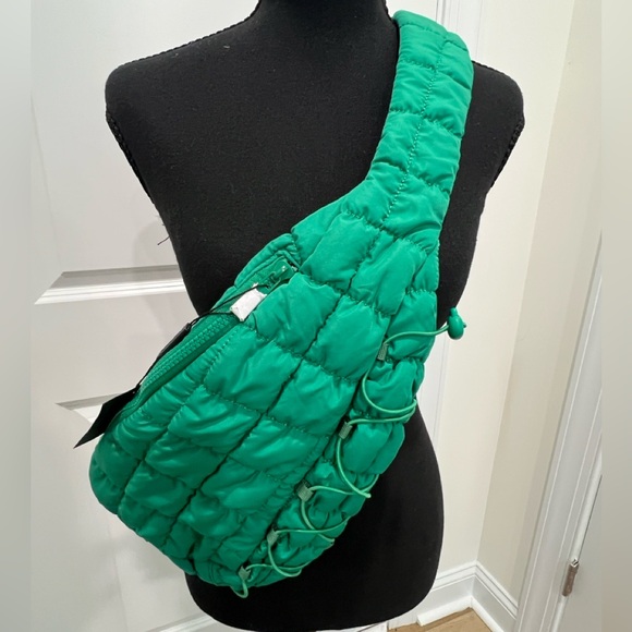 Do everything in love Handbags - NWT Do Everything in Love Emerald Quilted Crossbody Bag Anthropologie